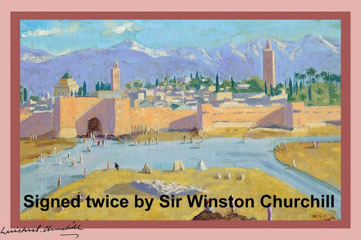 Bild 3: Sir Winston Churchill: Einmaliges Kunstwerk signiert. NUR Euro 99,99.-!!!