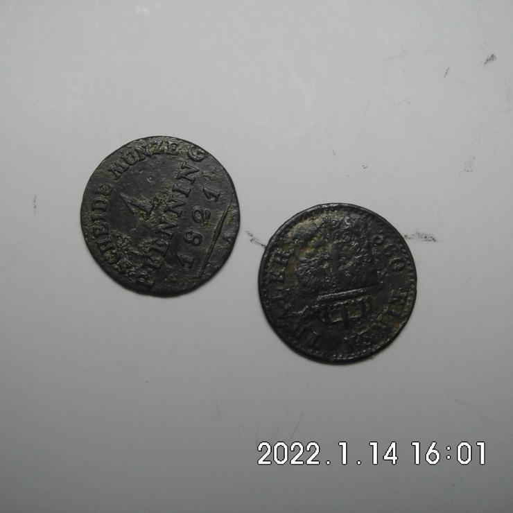Preußen Scheidemünzen 1821+1871 - Europa (kein Euro) - Bild 1