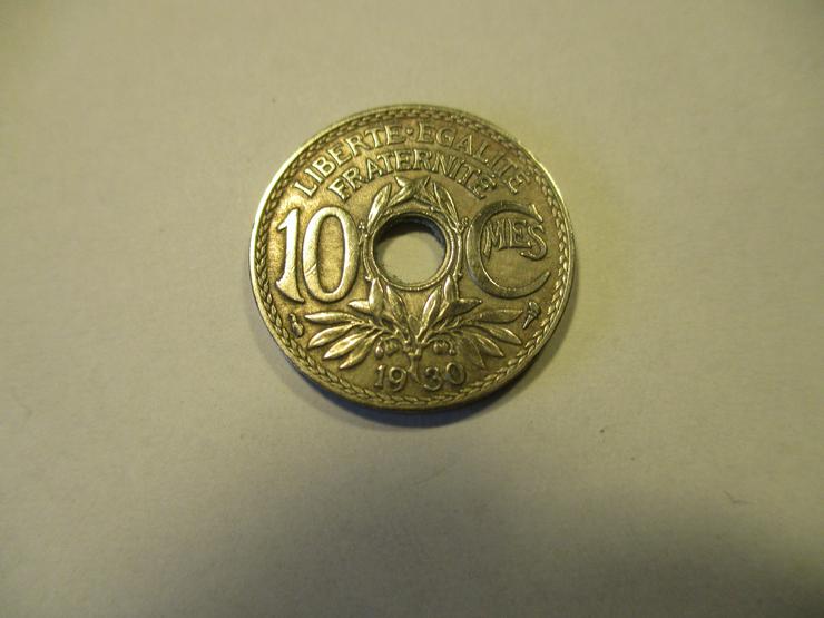 Bild 2: 2 x 10 Centimes Frankreich von 1918 & 1930