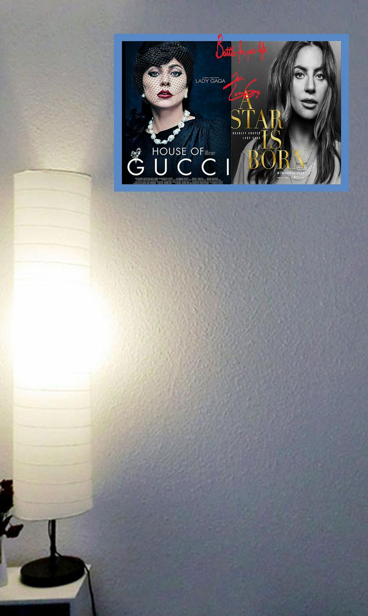 Bild 3: LADY GAGA Doppel-Filmposter! House of Gucci. A Star is Born. Hingucker! Unikat! Einmaliges Souvenir! Geschenkidee. XXL 75x50 cm.    