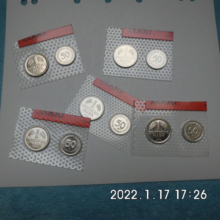 DM 1 DM +50 Pfennig 2000 im Blister - Deutsche Mark - Bild 1
