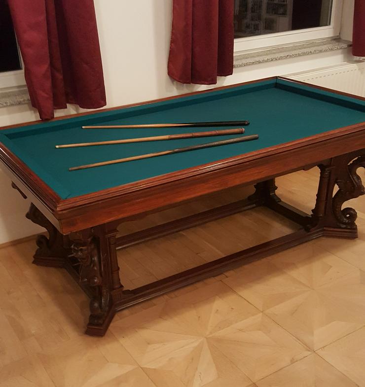 Bild 2:  Antik Luxus Billiardtisch