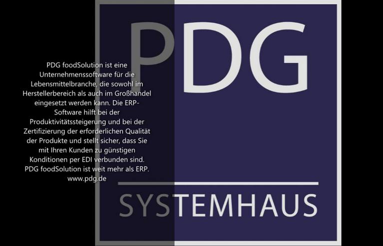 PDG foodSolution - zukunftssicher - ERP/PPS Software für die Lebensmittelbranche - PC & Multimedia - Bild 2