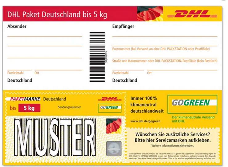 5 kg DHL Paketmarken Deutschland - Deutschland - Bild 1