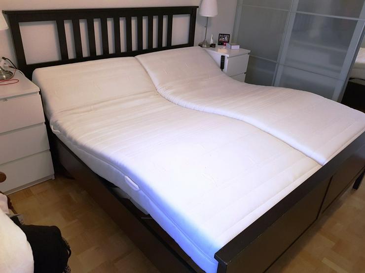 Bett mit elektrischen Lattenrosten und Matratzen - Betten - Bild 1