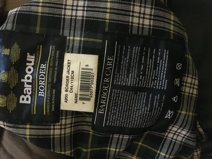 Barbour Jacke , unbenutzt  - Größen 48-50 / XL - Bild 7