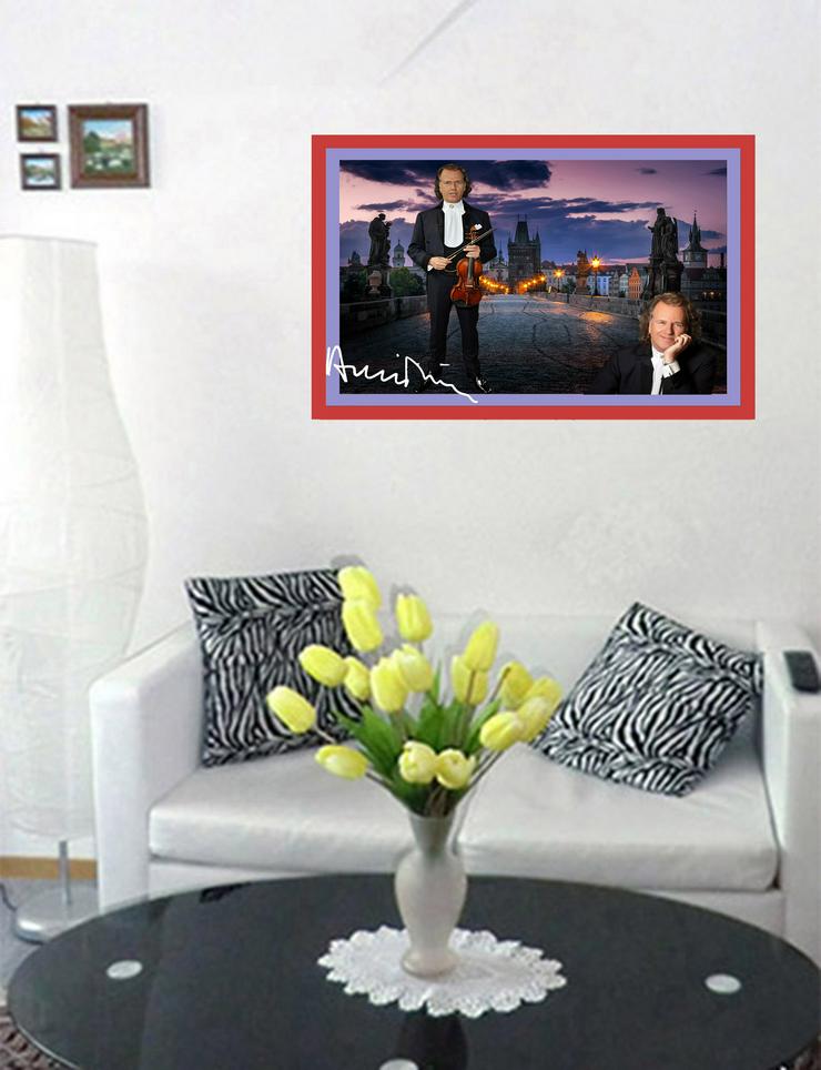 Bild 3: André Rieu in Prag! Signierte Wanddekoration. Hingucker! André Rieu Souvenir. Geschenkidee! Cooles Wandbild für Ihr Zuhause! Neu! 