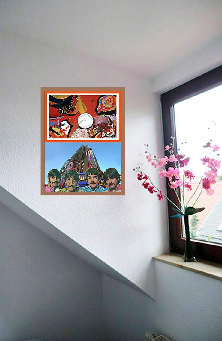 Die Beatles signiertes Kunstwerk. Hingucker! The Beatles Souvenir. Geschenkidee! Cooles Wandbild für Ihr Zuhause! Neu!  - Poster, Drucke & Fotos - Bild 2
