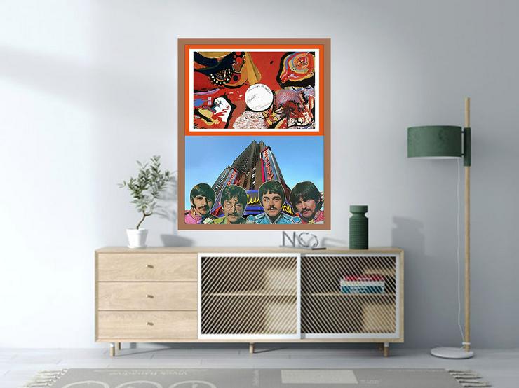 Bild 5: Die Beatles signiertes Kunstwerk. Hingucker! The Beatles Souvenir. Geschenkidee! Cooles Wandbild für Ihr Zuhause! Neu! 