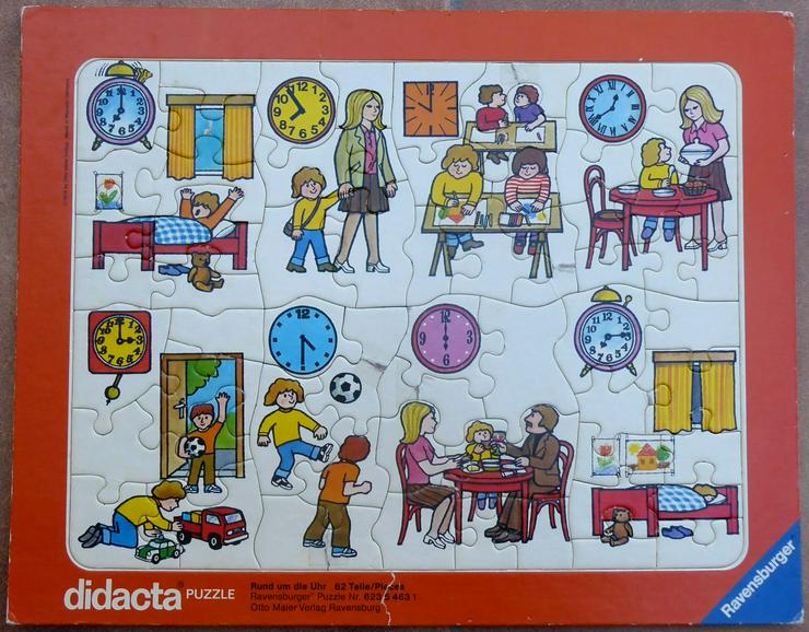 6  Ravensburger Kleinkinderpuzzle von 1974 bis 1979 - Spielzeug für Babys - Bild 3