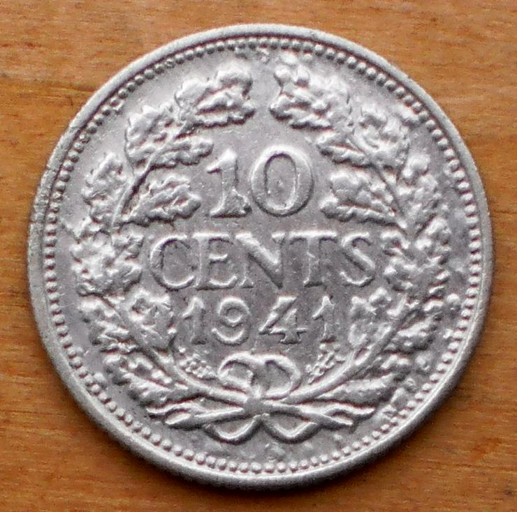 Niederlande: 10 Cents1941 Silber