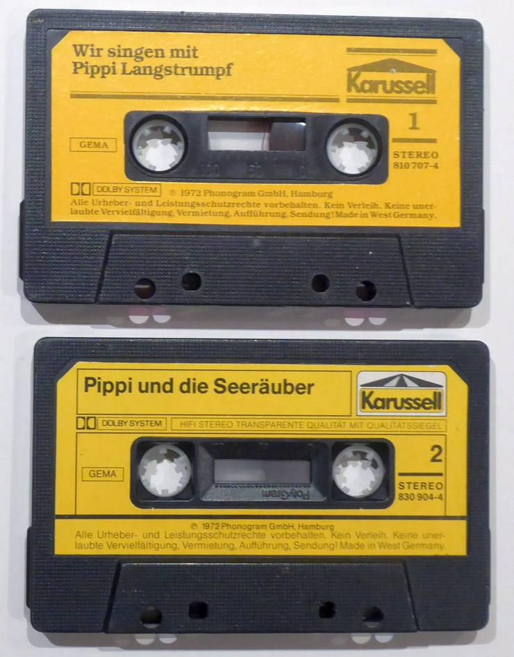 Bild 1: 2 Pippi Langstrumpf + 1 Bibi Blocksberg Audiokassette