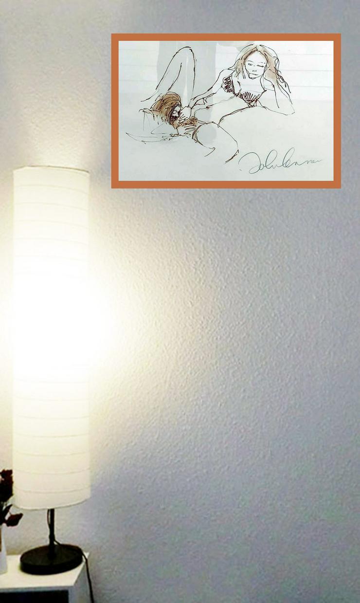 Beatle John Lennon signiertes erotisches Kunstwerk. Hingucker! Cooles Wandbild für Ihr Zuhause! Neu! Souvenir. Geschenkidee! Verzollte Importware!     - Poster, Drucke & Fotos - Bild 4