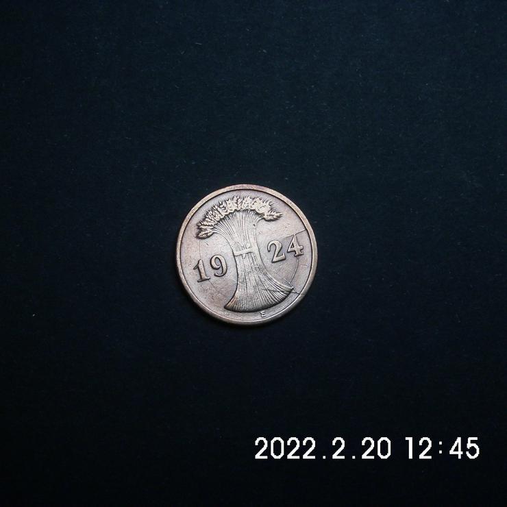 2 Pfennig 1924 E Stempelglanz - Deutsche Mark - Bild 2