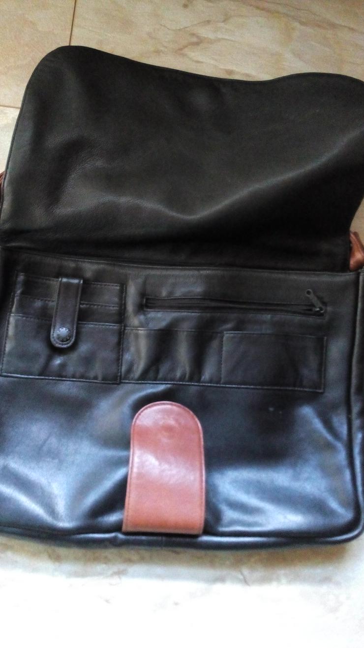 Bild 2: Original Bree Handtasche T - F schwarz mit braunem Trageriemen