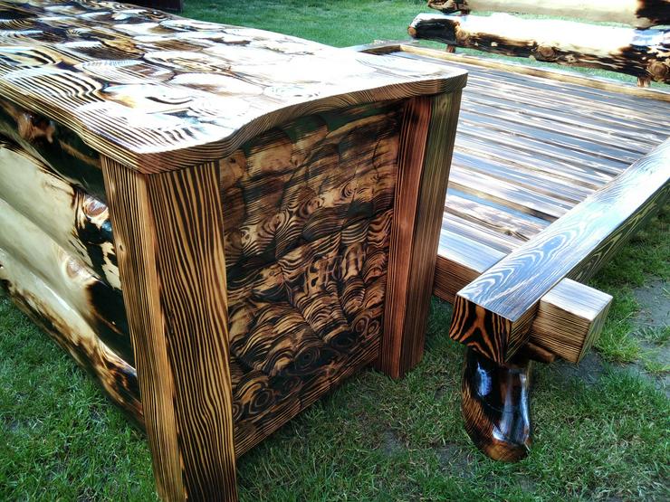 NEU Doppelbett aus Holz + Kommode für Bettwäsche € 1.270 - Garnituren - Bild 7