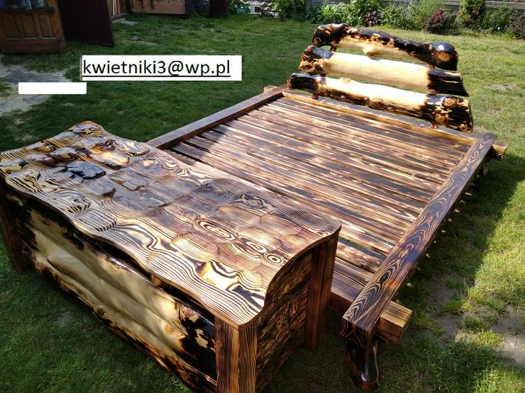NEU Doppelbett aus Holz + Kommode für Bettwäsche € 1.270
