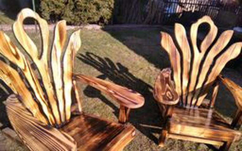 zwei Gartensessel aus Holz € 500 - Garnituren - Bild 4
