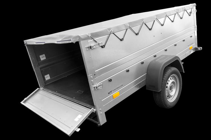 PKW-Anhänger 230 kipp mit zusätzlichen Bordwänden und Flachplane - Kastenanhänger & Kipper - Bild 2