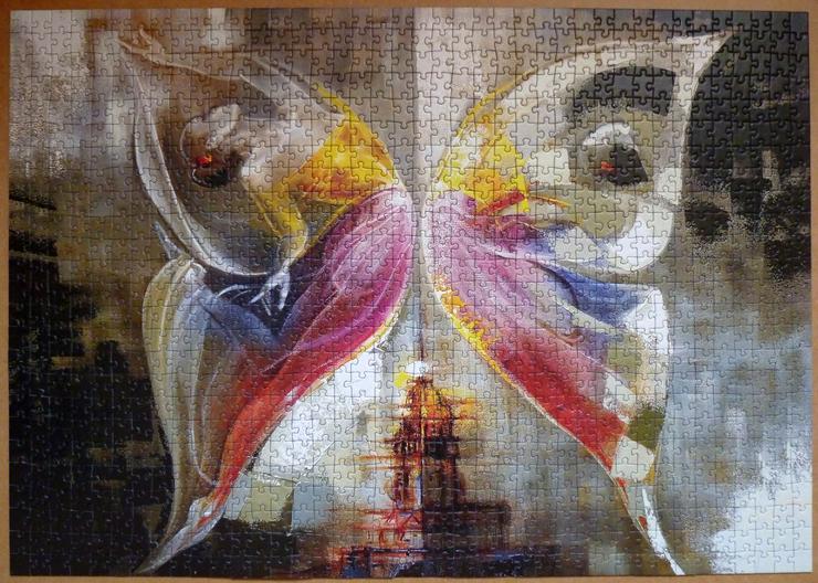 Kelebek Etkis ,Puzzle im Schmetterlingsstil , 1000 Teile - Puzzles - Bild 2