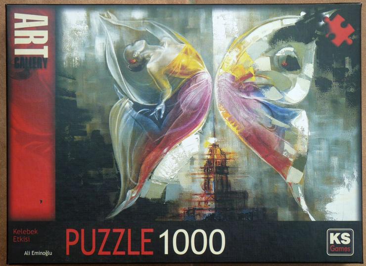Santorin  Panorama  Puzzle+ Kelebek,Puzzle im Schmetterlingsstil , 1000 Teile
