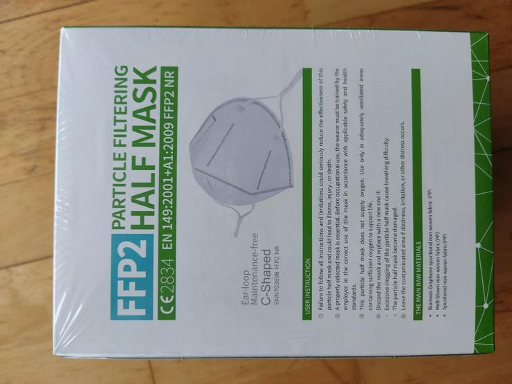 FFP2-Masken 40 Stück, verschweißte Originalverpackung - Kopfbedeckungen - Bild 3
