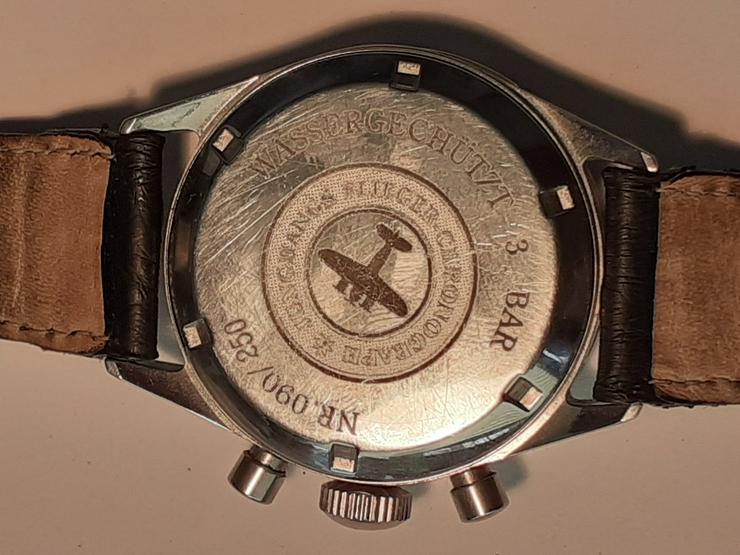 Bild 10: REPLIKA eines Junghans-Chronograph aus den 1950er Jahren (mit wohl russischem Uhrwerk)