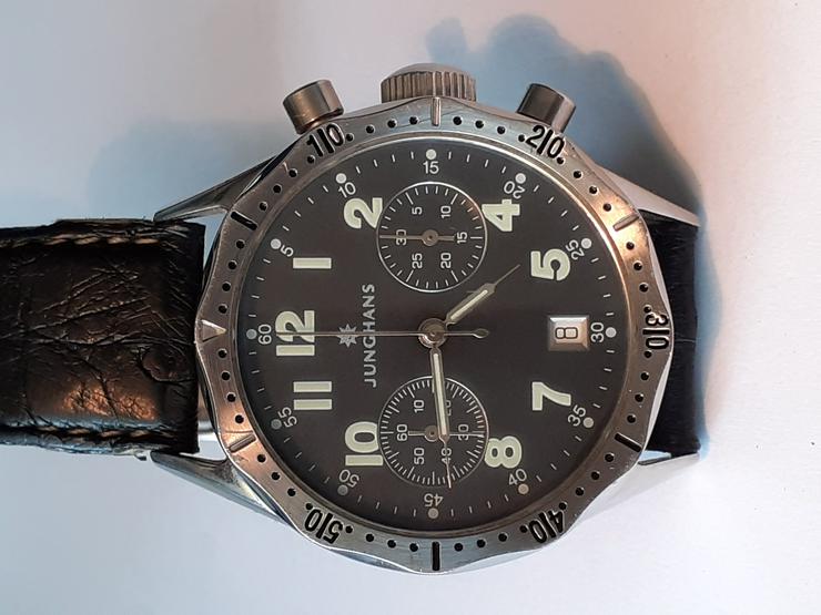 REPLIKA eines Junghans-Chronograph aus den 1950er Jahren (mit wohl russischem Uhrwerk) - Herren Armbanduhren - Bild 3