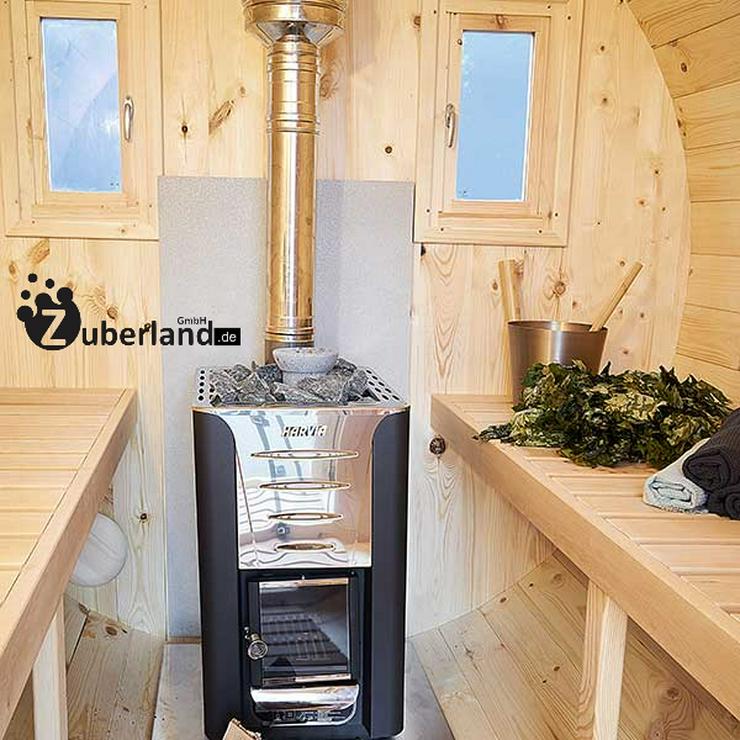 Fass-Sauna , Saunafass, Sauna (Länge 3m, Durchmesser 2m) mit Elektro-Ofen - Gartenhäuser & Pavillons - Bild 9