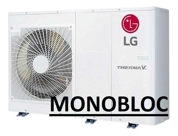 1A LG Therma V Set Monobloc Luft Wasser Wärmepumpe R32, 7 kW