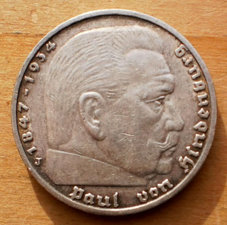Bild 1: Deutsches Reich: 5 Reichsmark 1938 J Silber
