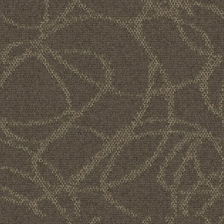 Braune Interface Teppichfliesen mit einem lustigen Muster