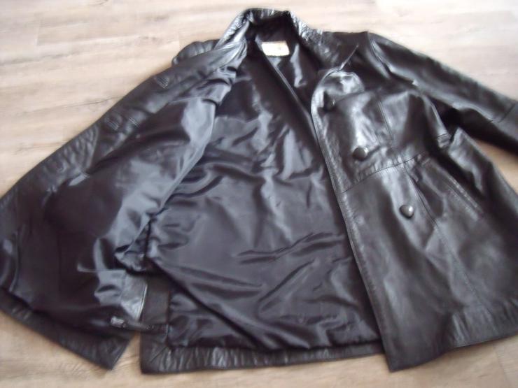 Bild 3: Leder Jacke Gr 44 -46 + Silber Ring 925 + Noch  eine  Damen  Stoff  Jacke. Zusammen  2  Jacke.