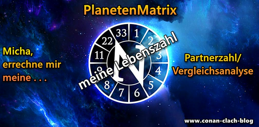 PlanetenMatrix | Partnerzahl | Vergleichsanalyse | Numerologie - Lebenshilfe - Bild 1