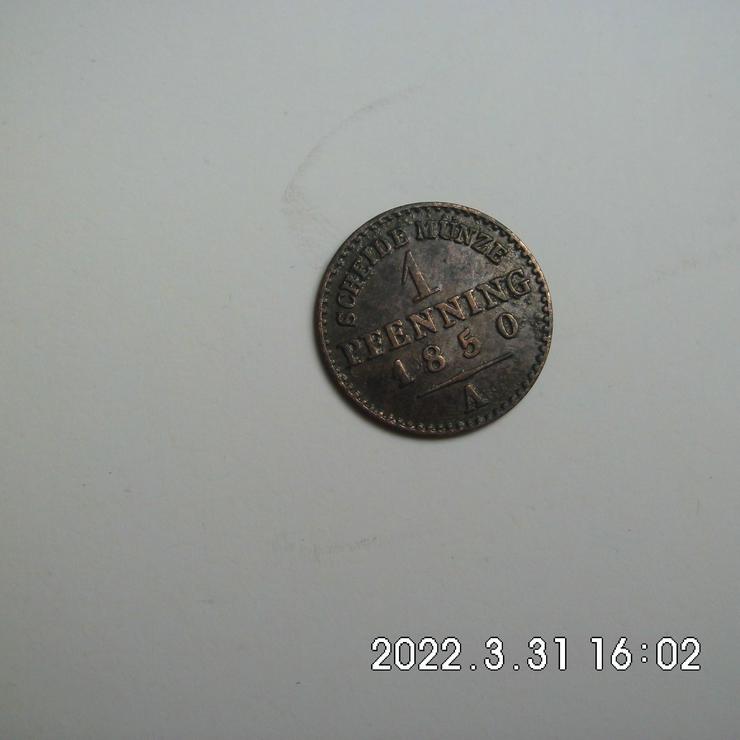 1 Pfennig 1850 Brandenburg-Preußen - Europa (kein Euro) - Bild 2