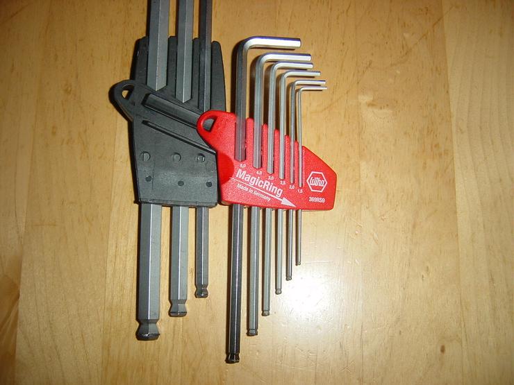 Bild 4: Wiha 369S9 Stiftschlüssel Set im Halter Sechskant-Kugelkopf,schwenkbar,9-tlg.NEU