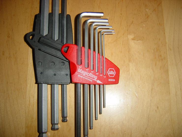 Bild 3: Wiha 369S9 Stiftschlüssel Set im Halter Sechskant-Kugelkopf,schwenkbar,9-tlg.NEU