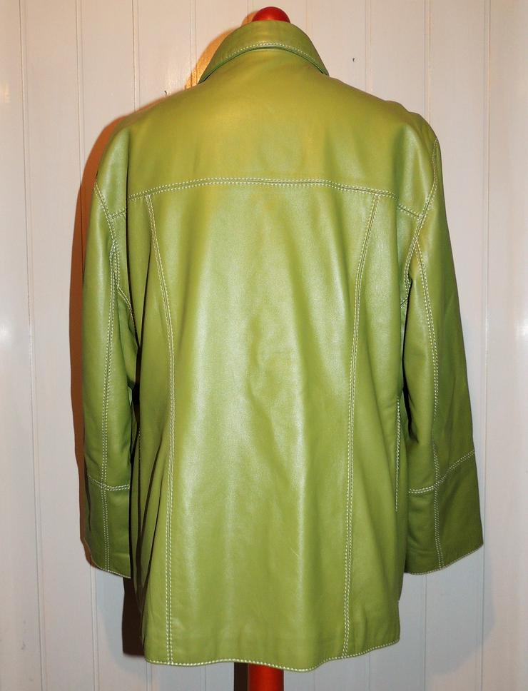 Bild 4: Lederjacke für Damen modern echt Leder grün Größe 40/42