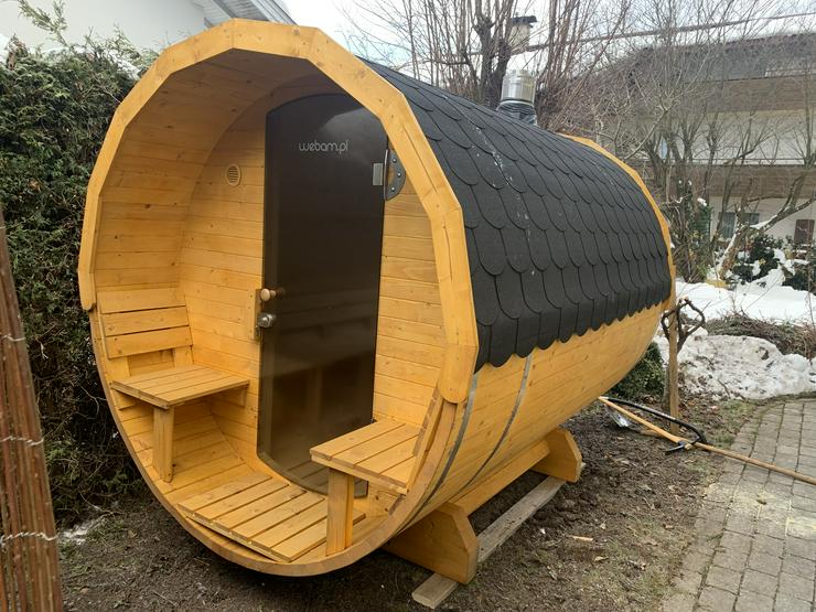 Garten-Fass-Sauna mit Panorama-Glas Top Qualität - Weitere - Bild 12