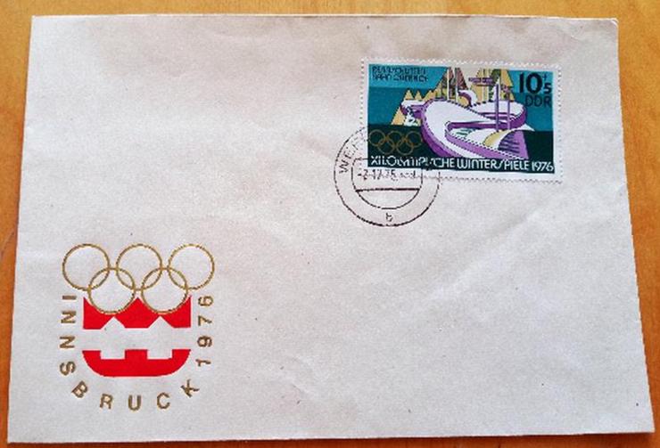 Bild 2:  10 Ersttagsbriefe der DDR | Olympiade & Olympische Winterspiele