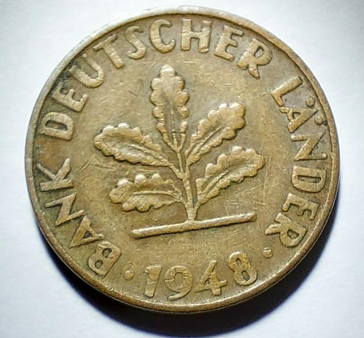 Glückspfennig aus dem Jahr 1948 - Deutsche Mark - Bild 2