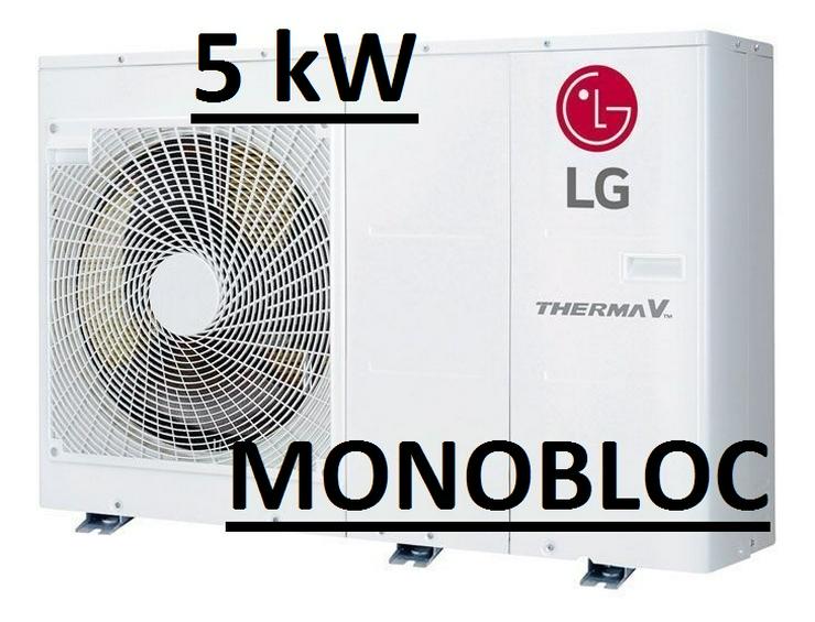 Bild 1: 1A TOP LG Therma V Monobloc "S" Luft Wasser Wärmepumpe R32, 5kW