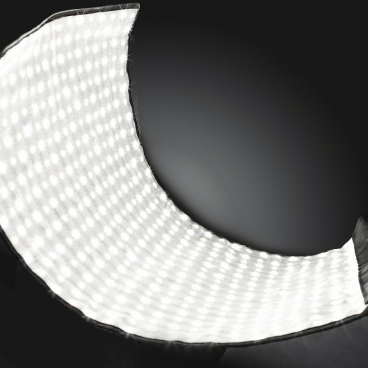 Bild 2: biegsame Leuchtmatte Walimex pro Flex LED 1000 Bi Color, inkl. Softbox, Stativ, Angel