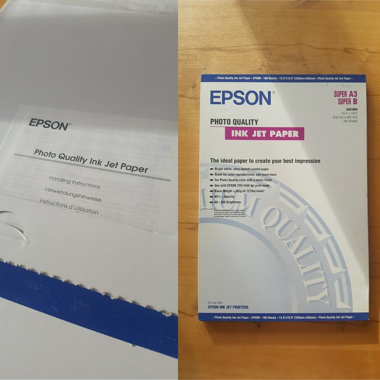 Epson S041069 Photo Quality Inkjet-Papier A3+ - Toner, Druckerpatronen & Papier - Bild 1
