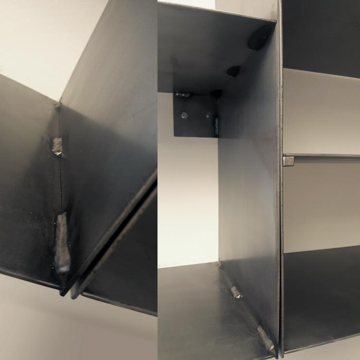 Regal, Stahl, 272×62×30 cm, handgeschmiedet, Industrial Design - Schränke & Regale - Bild 3