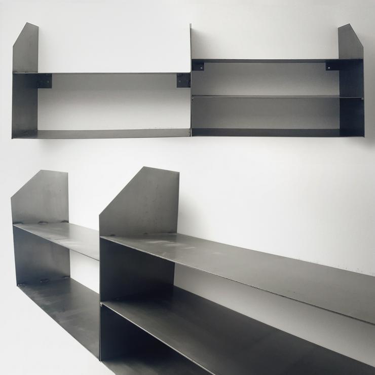 Regal, Stahl, 180×62×30 cm, handgeschmiedet, Industrial Design - Schränke & Regale - Bild 2