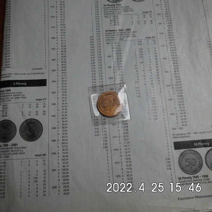 2 Pfennig 1964 Kupfer Stempelglanz - Deutsche Mark - Bild 1