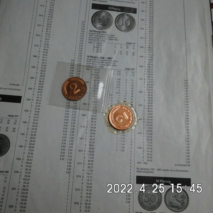 2 Pfennig 1977+1986 - Deutsche Mark - Bild 1