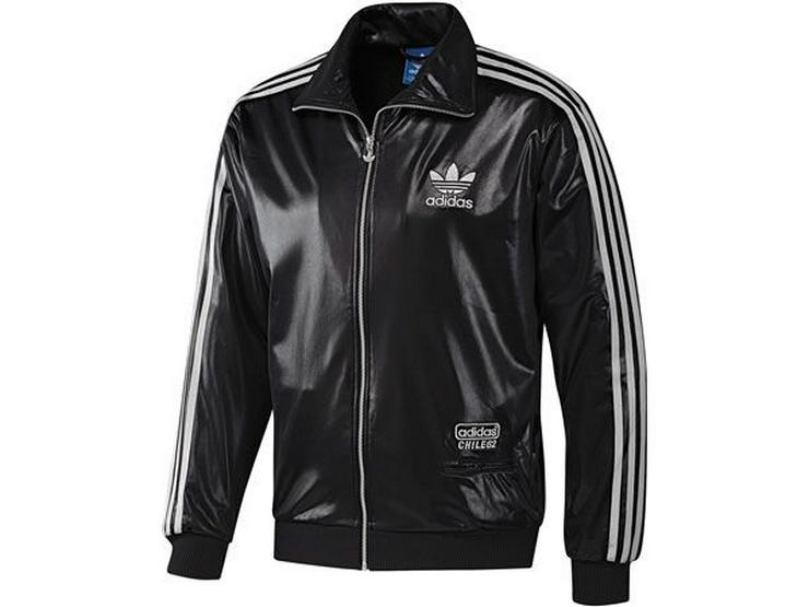 Adidas Firebird Anzug Chile 62 Schwarz Silber Hose Jacke Tracksuit Originals - Größen 56-58 / XL - Bild 3