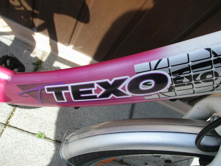 Bild 2: Kinderfahrrad 20 Zoll von Texo 3 Gang rosa weiss Versand möglich